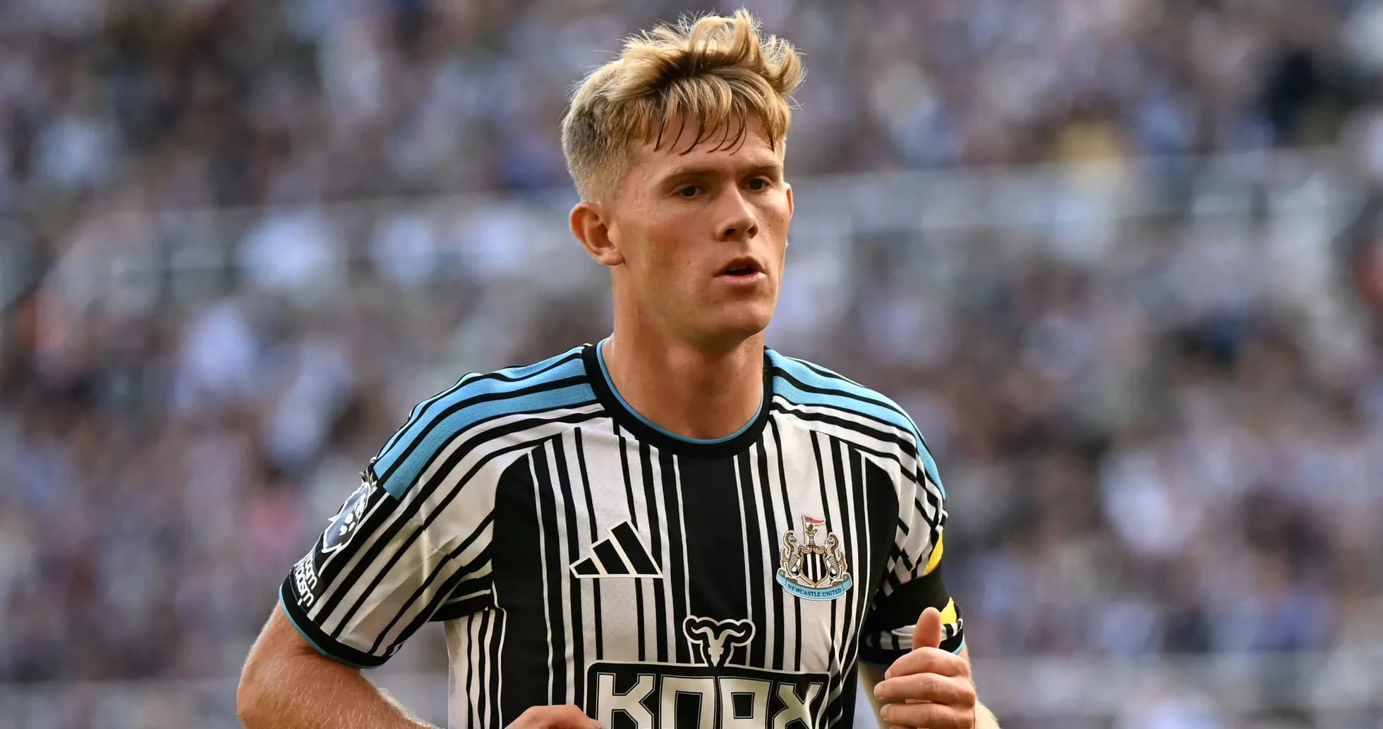 Newcastle United player during match at stadium