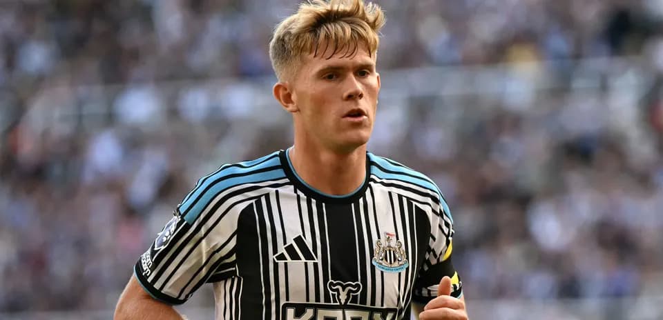 Newcastle United player during match at stadium