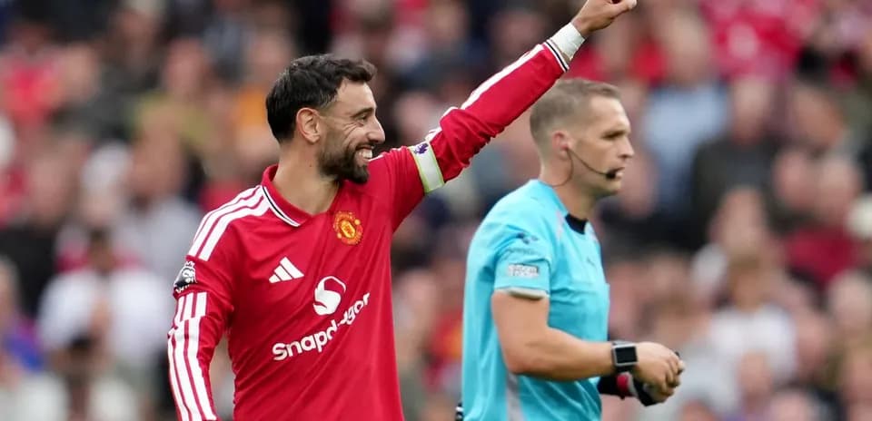 Bruno Fernandes celebrating during a match