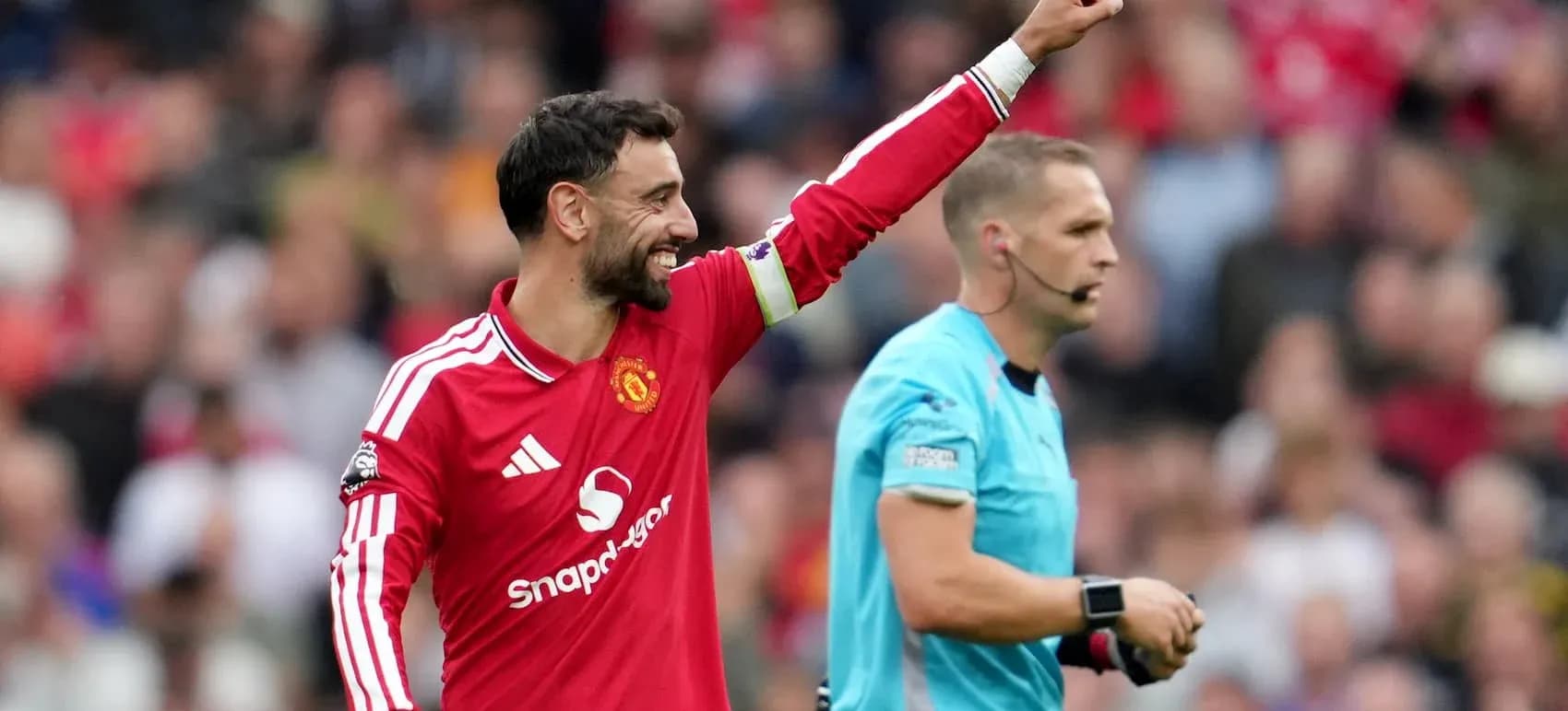 Bruno Fernandes celebrating during a match