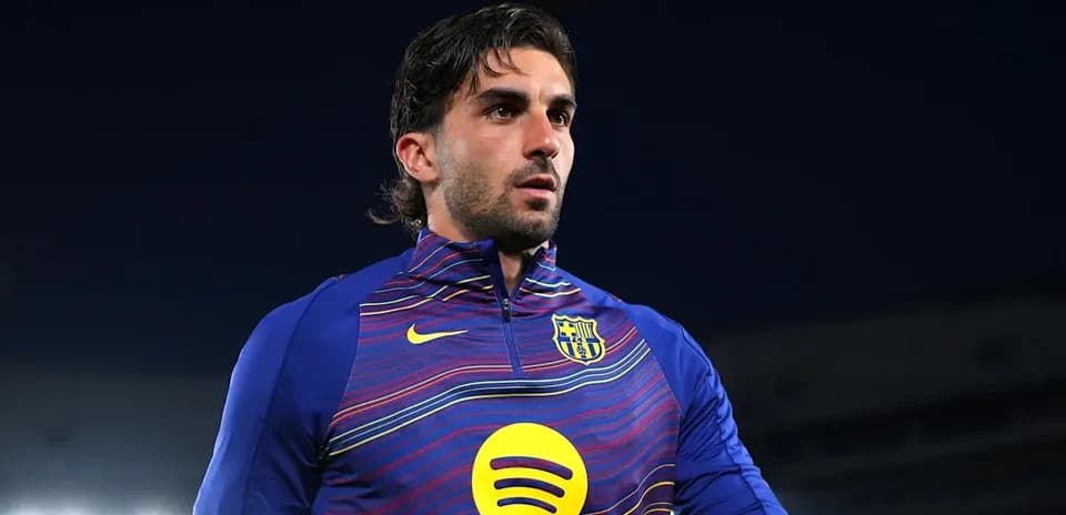 Player wearing Barcelona training kit on field