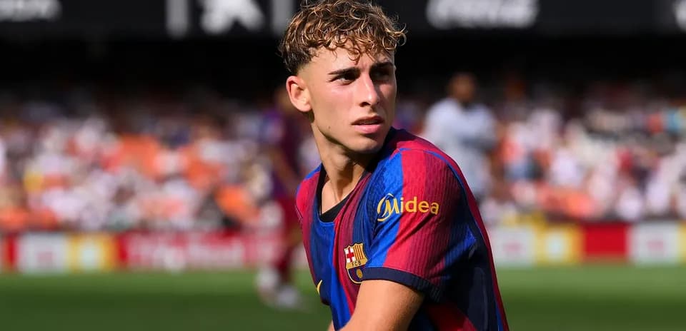 Barcelona player during match on field