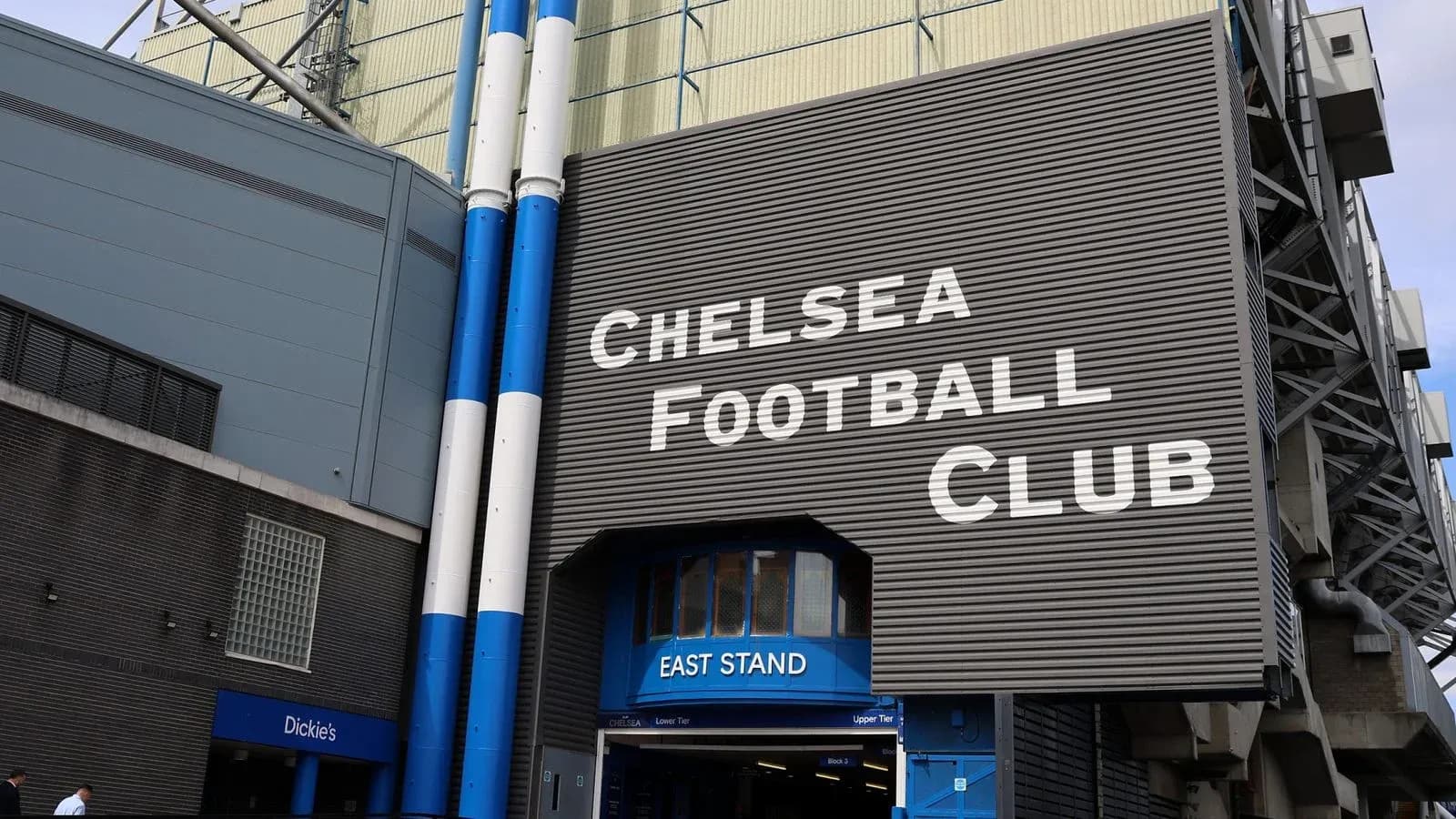 Chelsea Football Club East Stand entrance exterior