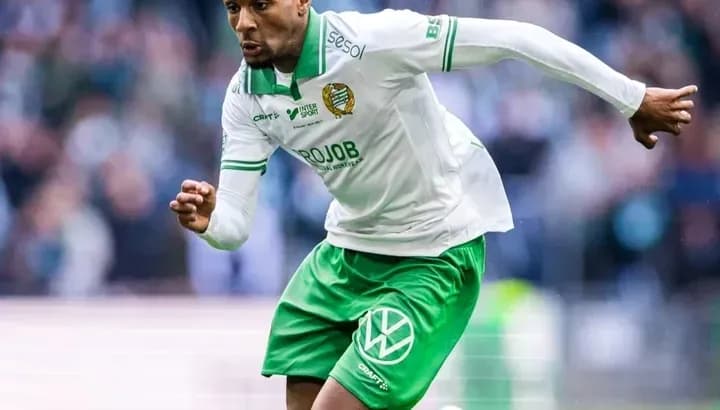 Player sprinting on the field during match