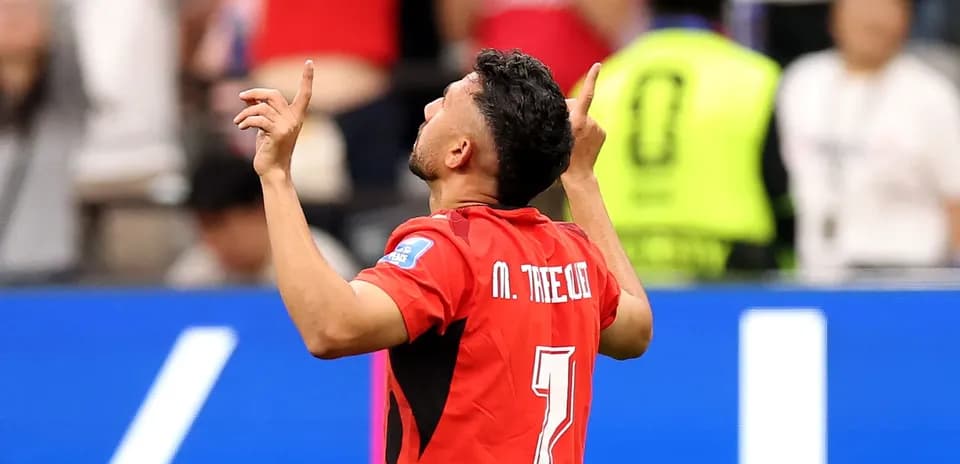 Player celebrating a goal during a match