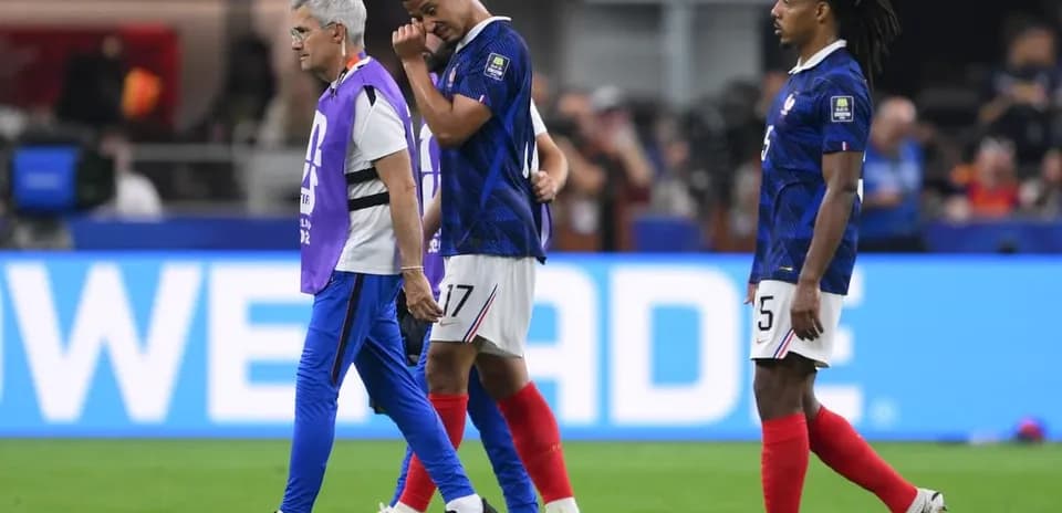 French players leaving the pitch after a match