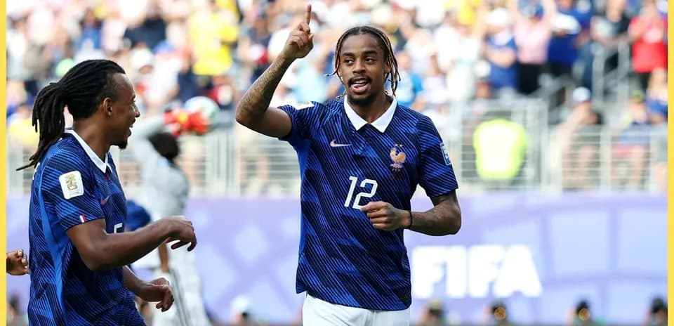 Player celebrating goal during a football match