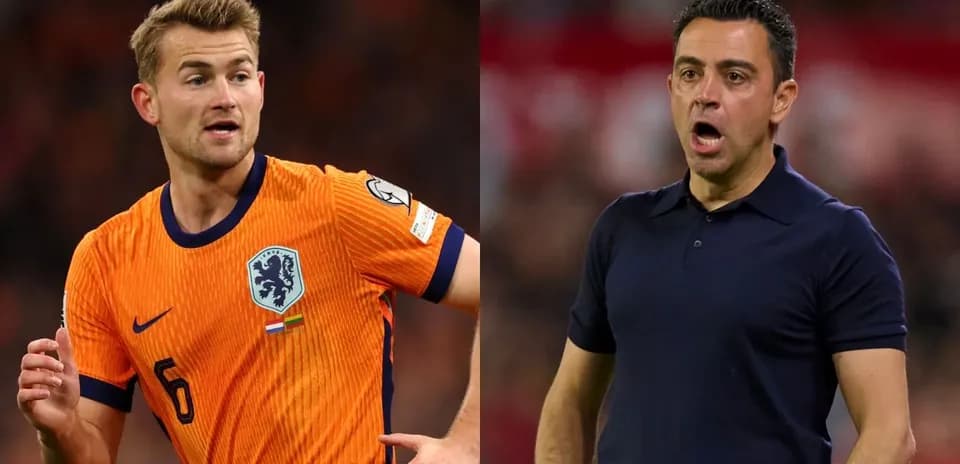 Matthijs de Ligt in Netherlands jersey, Xavi coaching