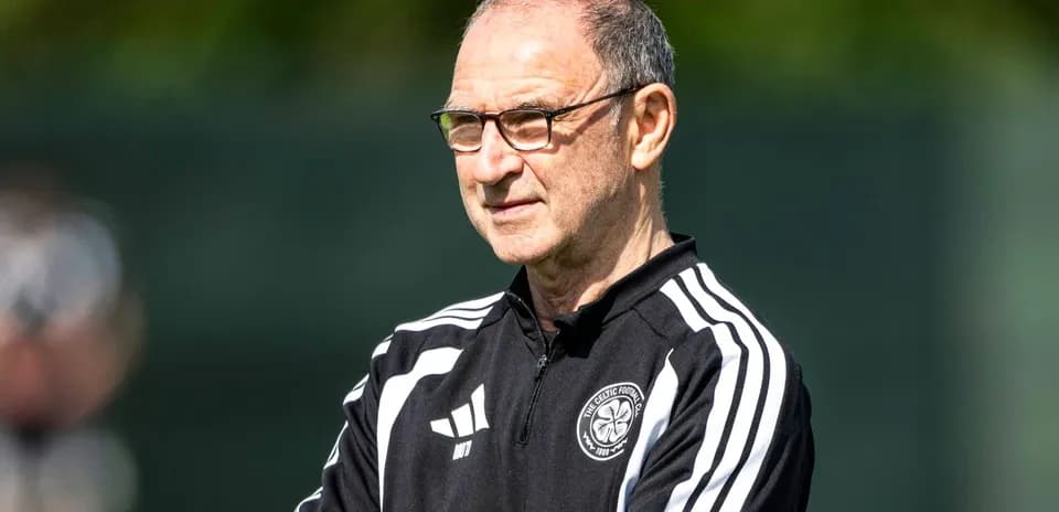 Manager observing training session at Celtic Football Club