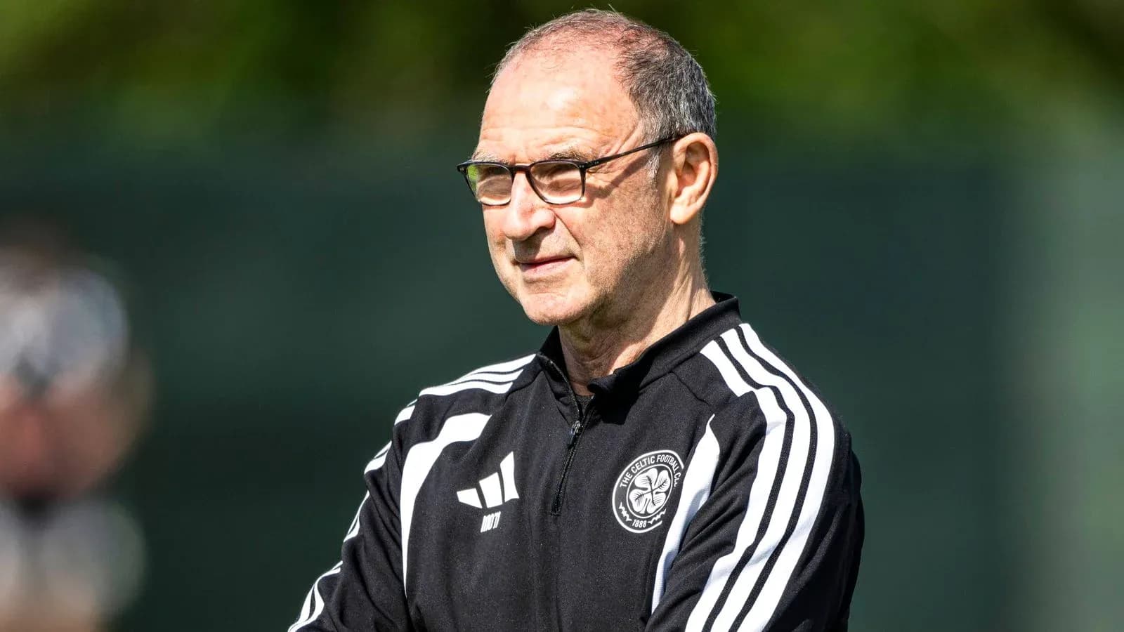 Manager observing training session at Celtic Football Club
