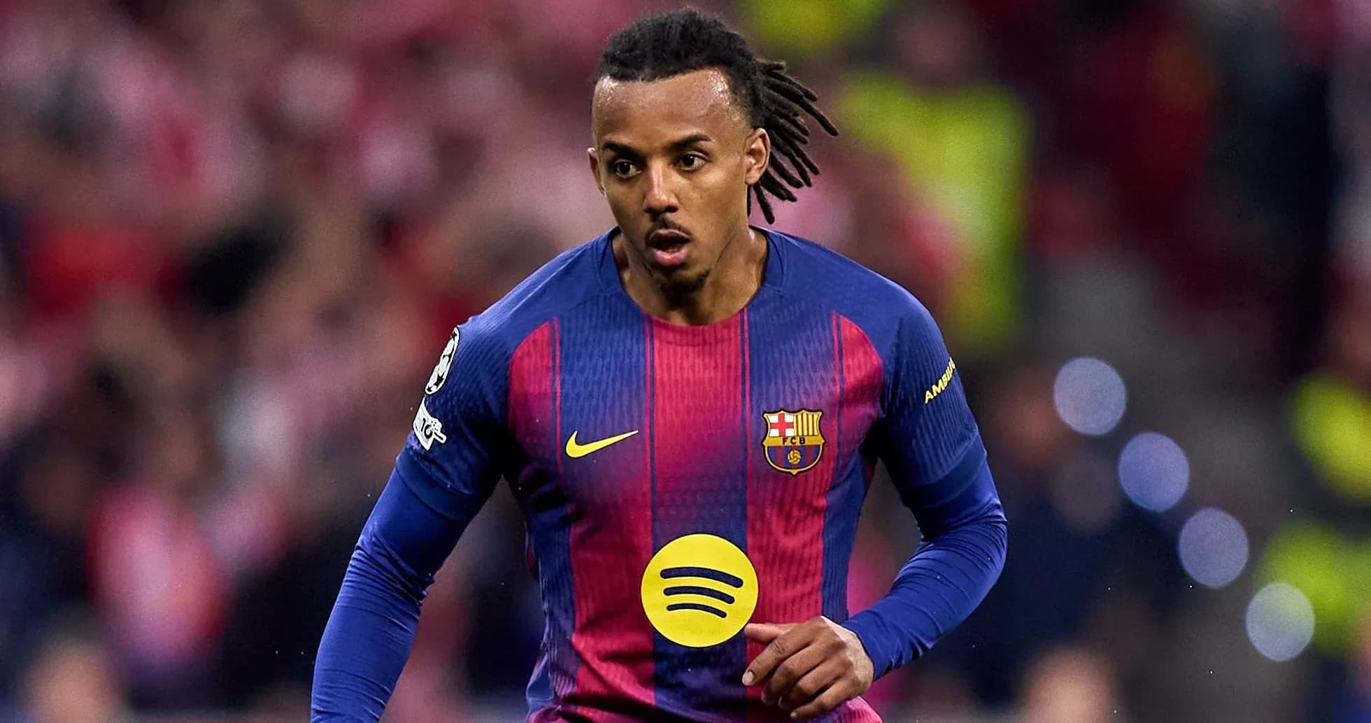 Player in Barcelona kit running during match