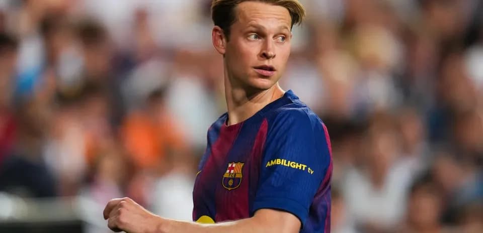 Player wearing FC Barcelona jersey during match