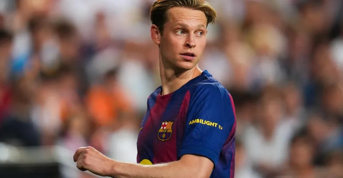 Player wearing FC Barcelona jersey during match