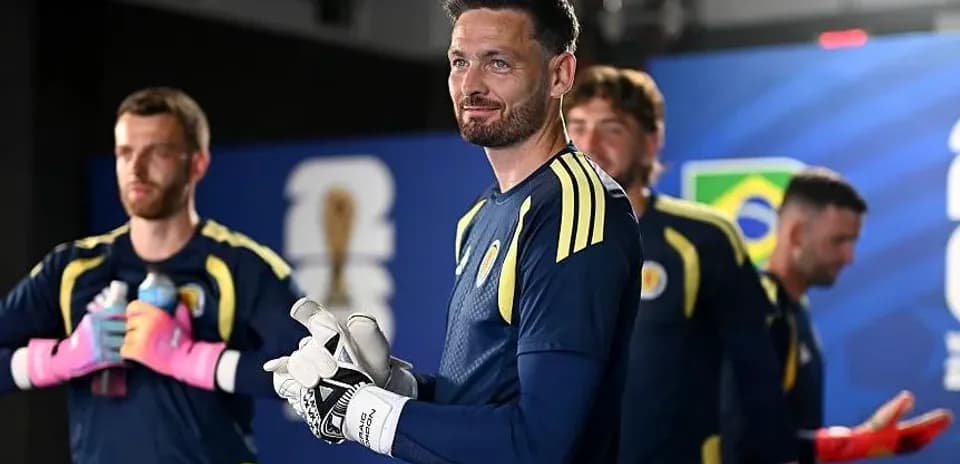 Goalkeeper and teammates preparing for match backstage