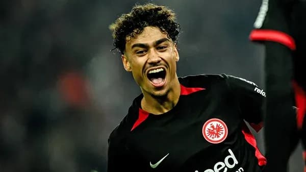 Player celebrating a goal during match