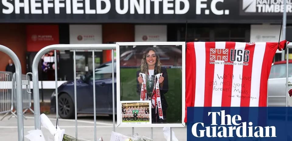 Memorial display outside Sheffield United F.C. stadium