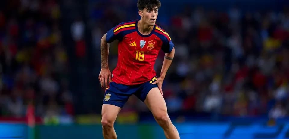 Player in Spain kit during a match