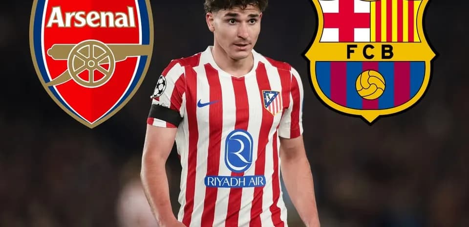 Player in Atlético Madrid kit with club logos