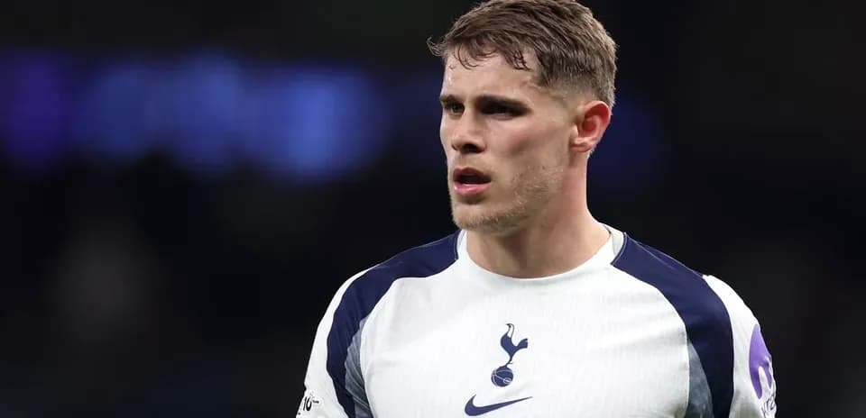 Player in Tottenham kit during match action