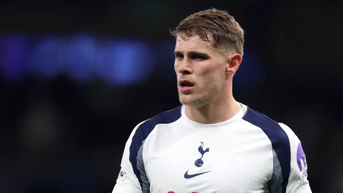 Player in Tottenham kit during match action