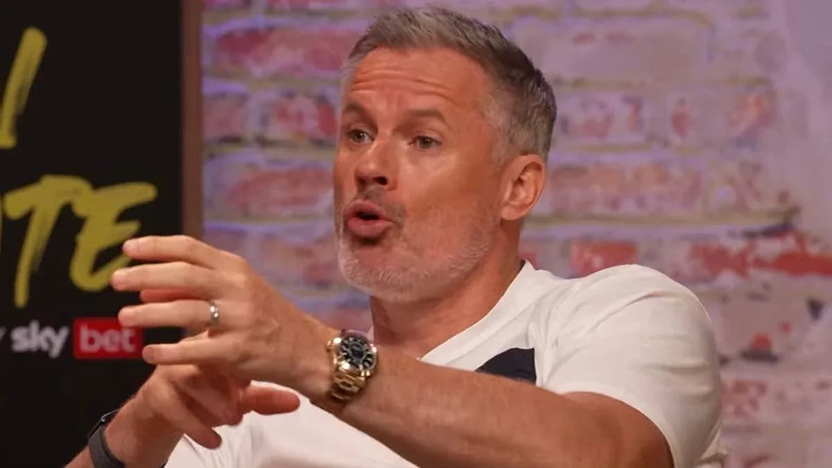 Man discussing passionately during a talk show