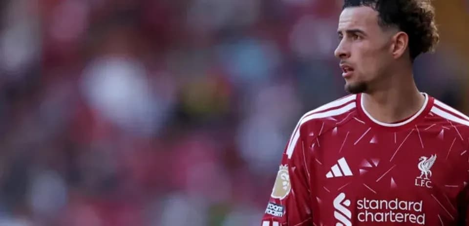 Player in Liverpool jersey during match
