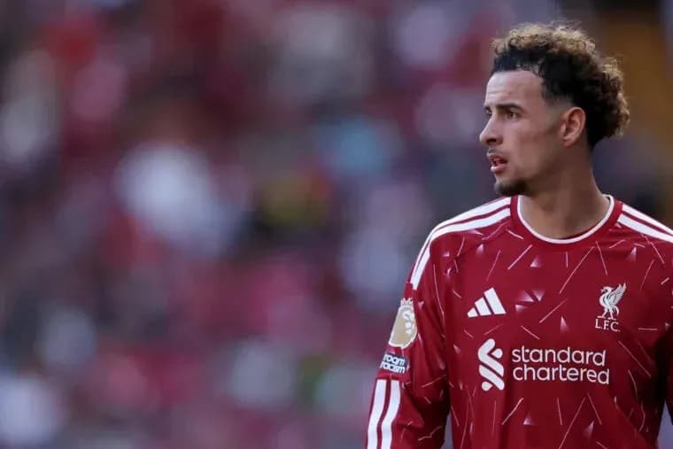 Player in Liverpool jersey during match