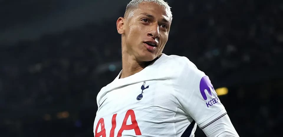 Player celebrating after scoring for Tottenham Hotspur