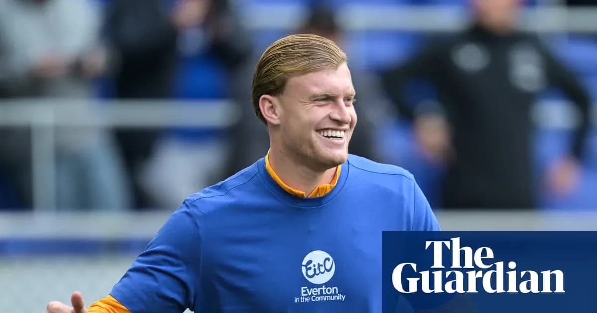 Player smiling during warm-up at training session