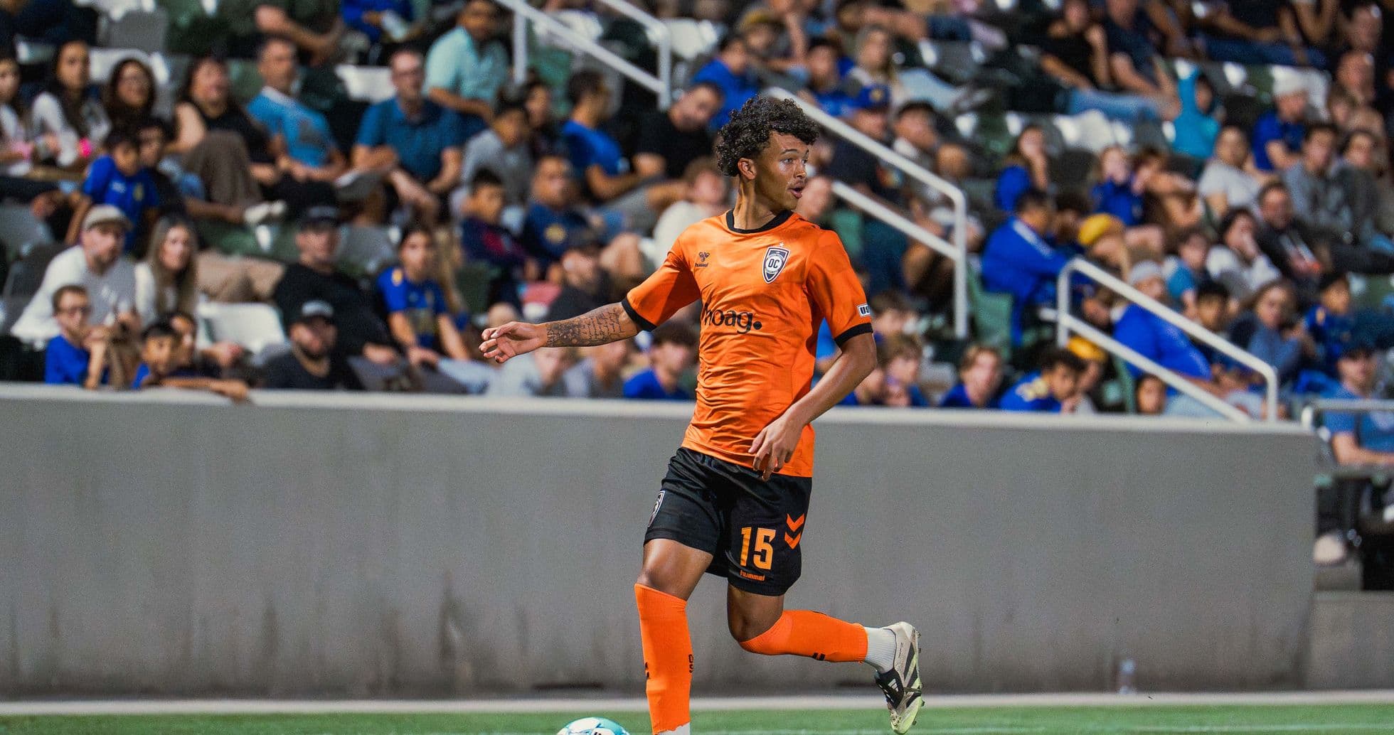 Player from Orange County SC in action