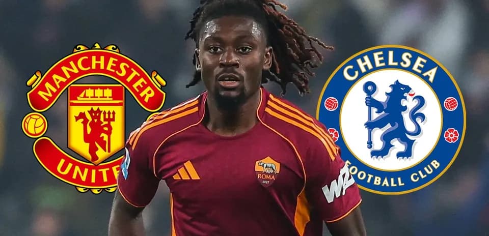 Player in AS Roma jersey with club logos