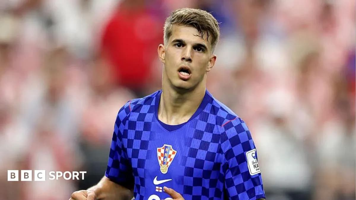 Player wearing Croatian kit during a match