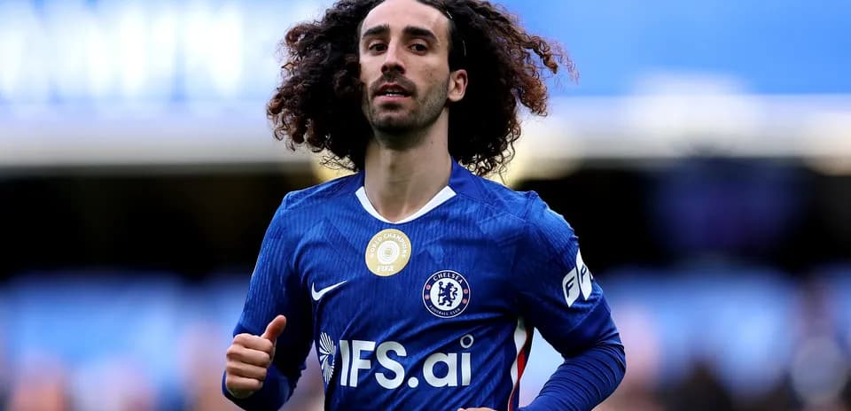 Chelsea player running during a match