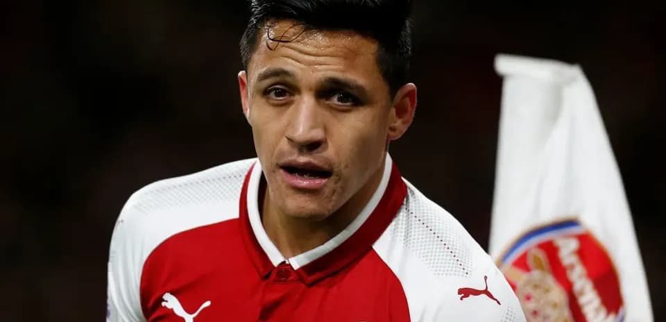 Player wearing Arsenal kit during a match