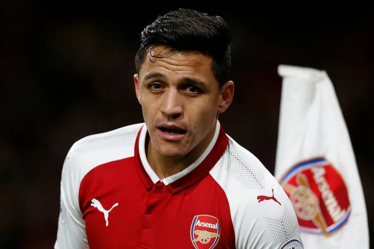 Player wearing Arsenal kit during a match