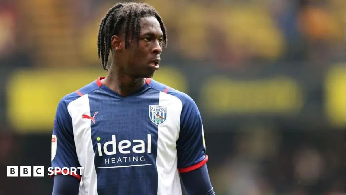 Player in West Bromwich Albion jersey during match