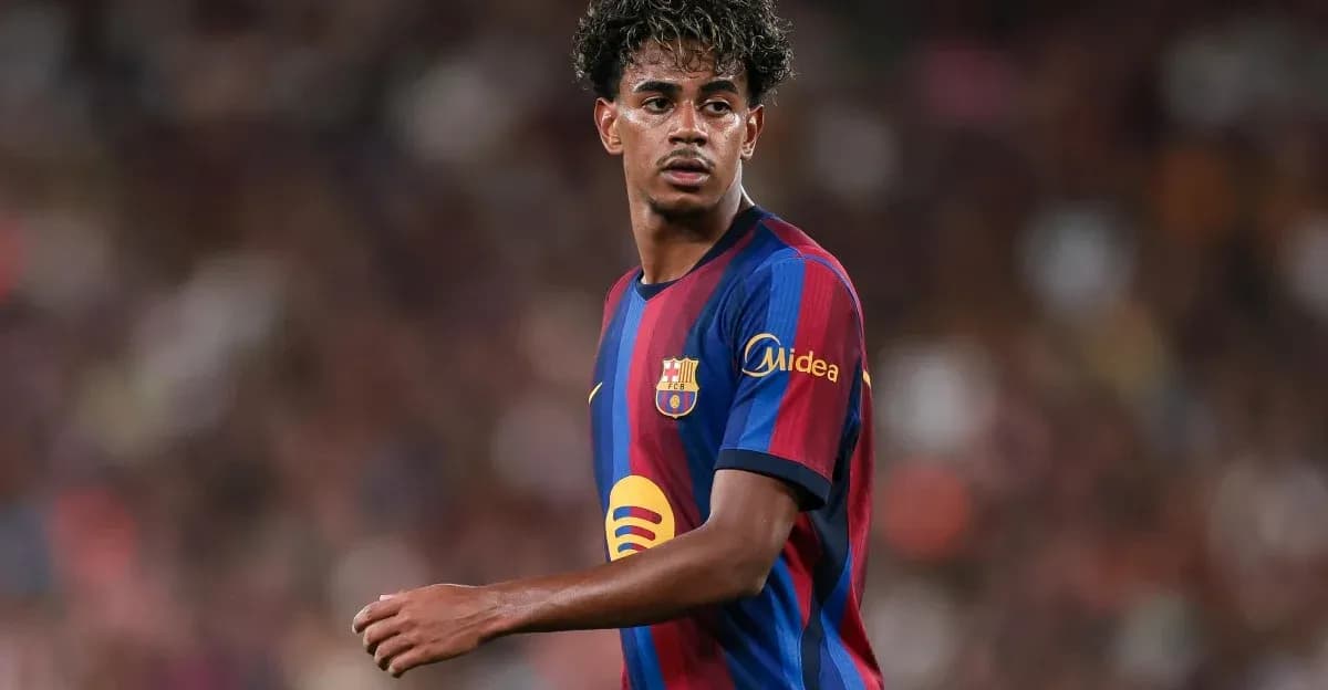 Barcelona player on the pitch during match