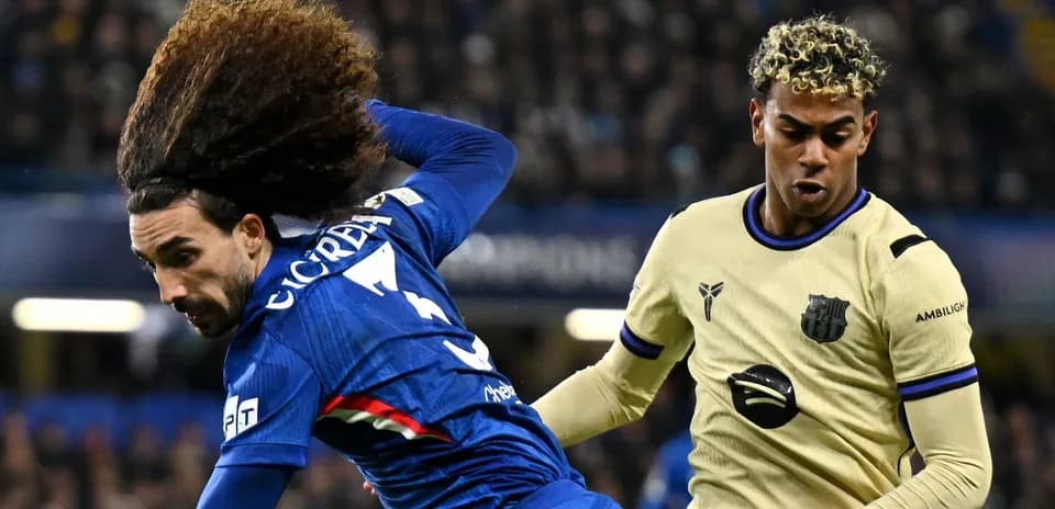 Two players in action during a football match