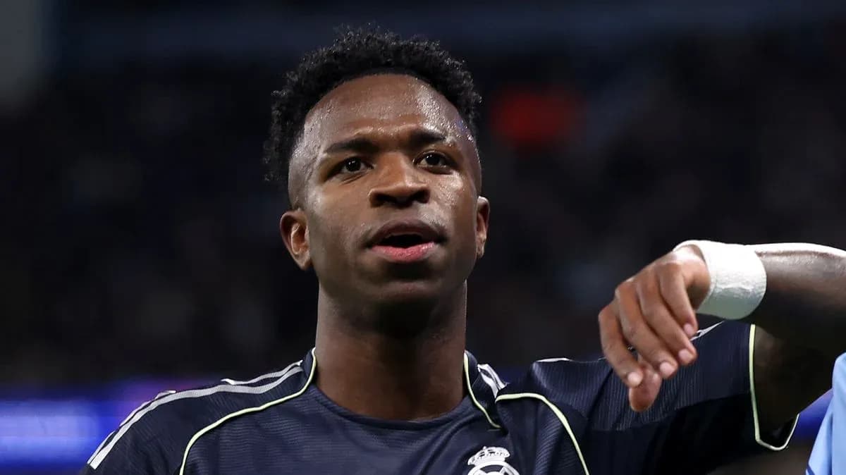 Player gesturing during a football match