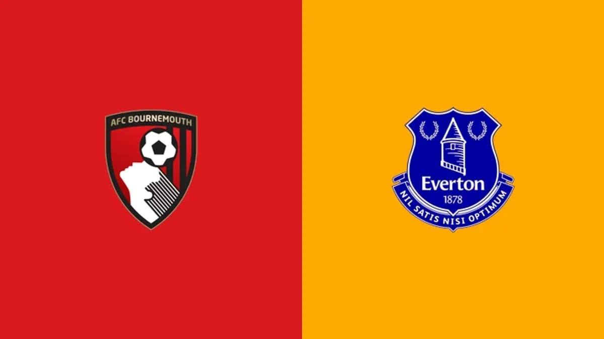 AFC Bournemouth and Everton club logos side by side