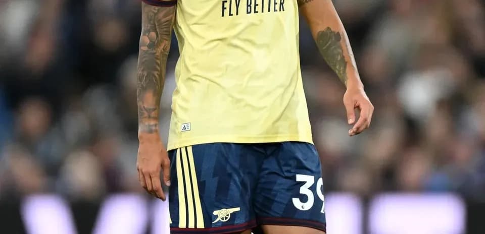 Player in Arsenal kit during a match
