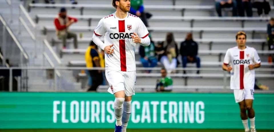Player running during Loudoun United match