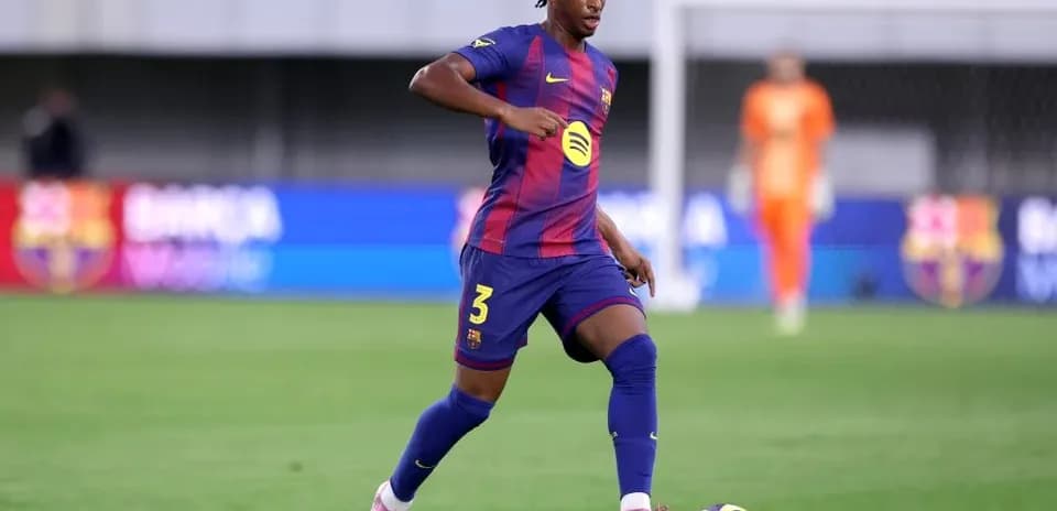 Player dribbling the ball during a match