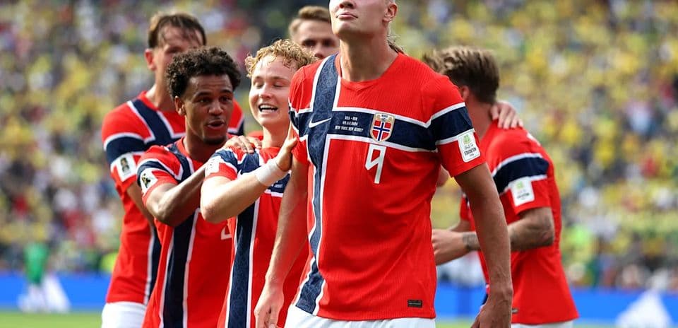 Erling Haaland Nets Twice as Norway Upsets Brazil 2-1 to Reach 2026 World Cup Quarterfinals