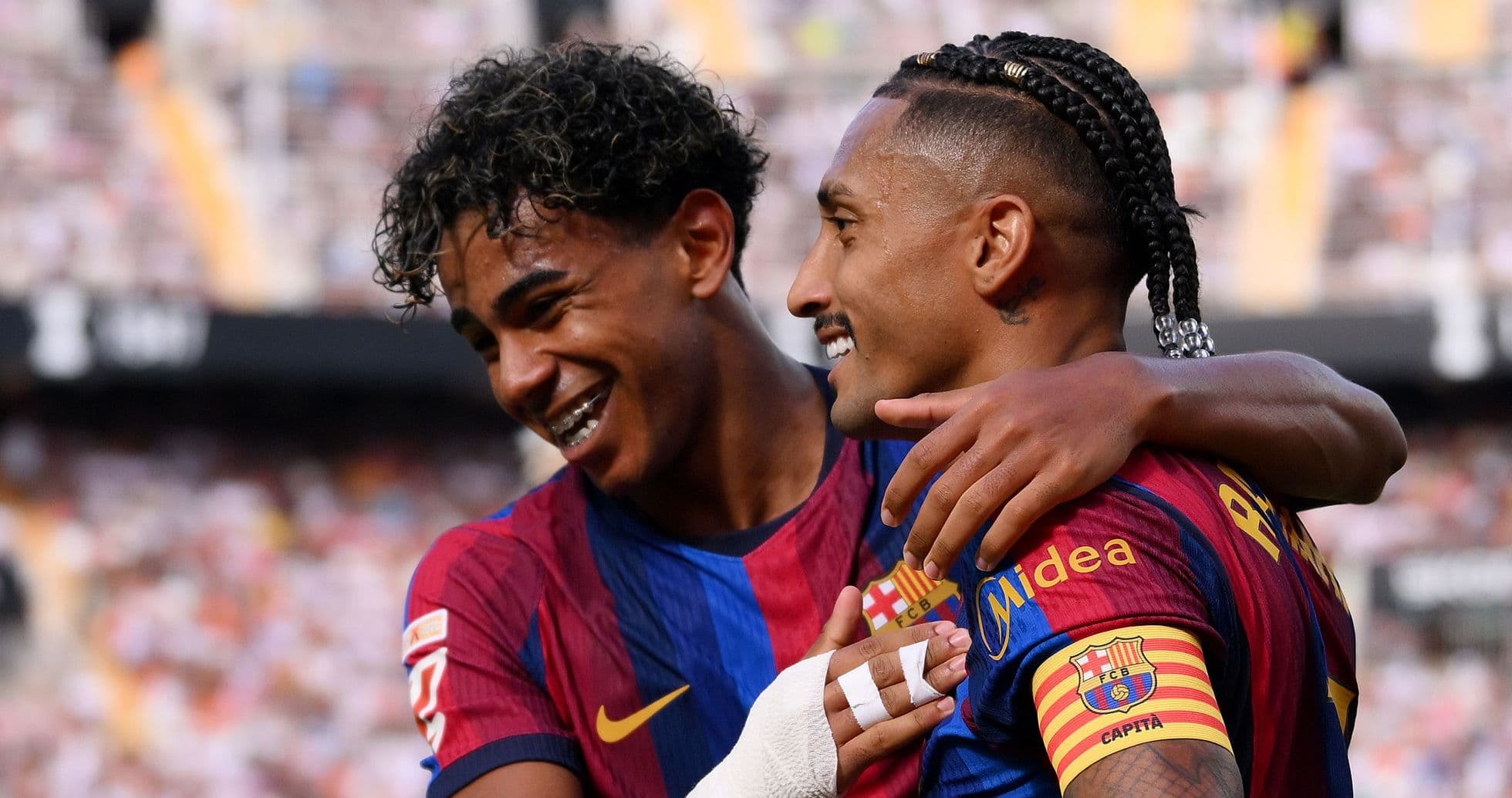 Raphinha Matches Messi's Record as Lamine Yamal Scores Twice in Barcelona's 5-0 Victory Over Valencia