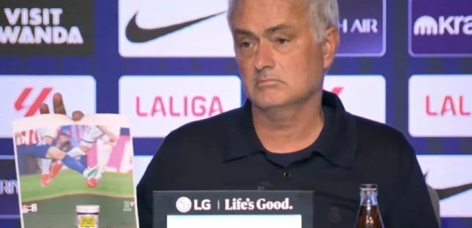 Jose Mourinho Shows Frustration with Officials Using Printed Images After Madrid Derby Loss