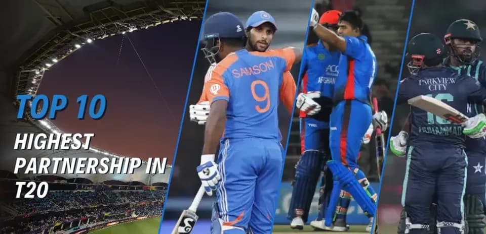 Top 10 Highest Partnerships in T20 Cricket (Updated 2026)
