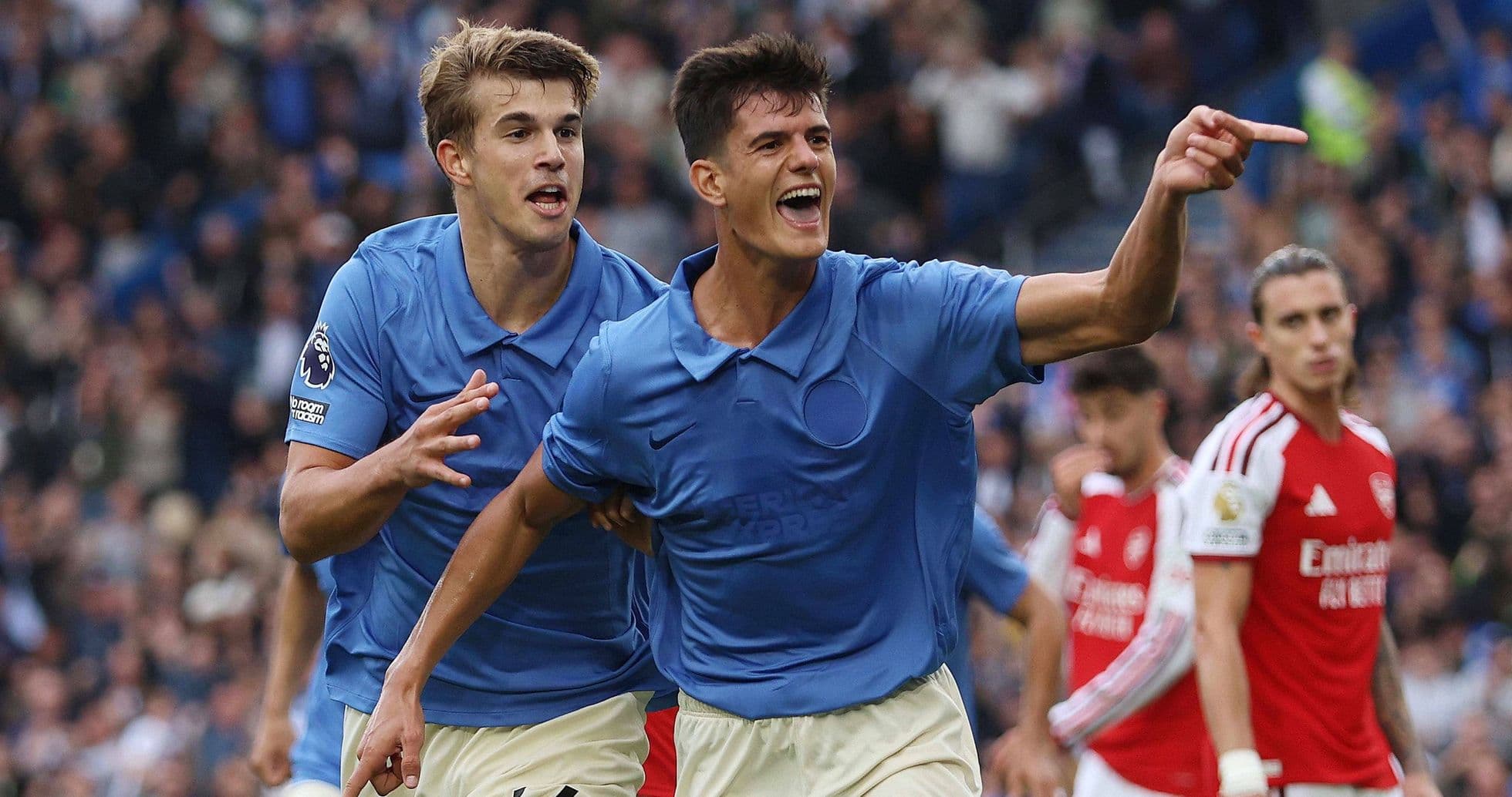 Chema Andres Revels in Stunning Debut Goal as Brighton Defeat Arsenal 3-0