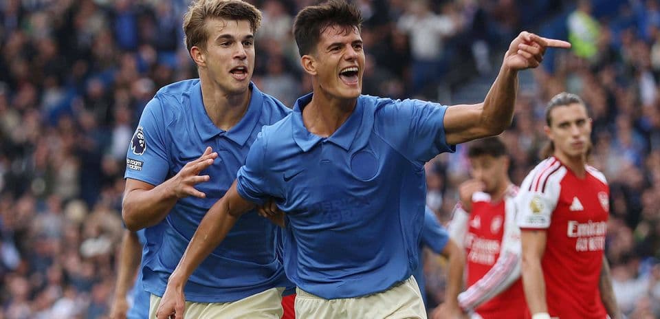 Chema Andres Revels in Stunning Debut Goal as Brighton Defeat Arsenal 3-0