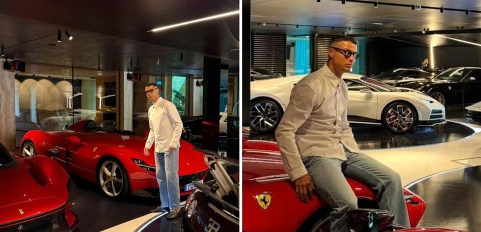 Cristiano Ronaldo's $21 Million Supercar Collection Exposed